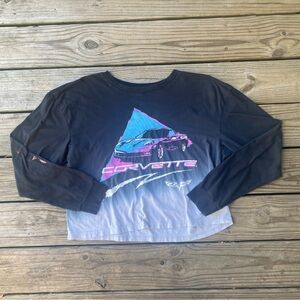 GM Corvette Long Sleeve Crop T-Shirt